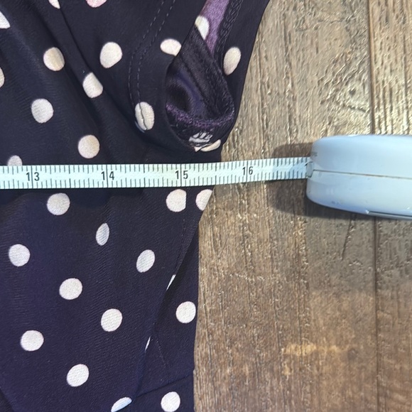 Jessica Howard Purple Polkadot Dress Size 8p - Picture 5 of 8